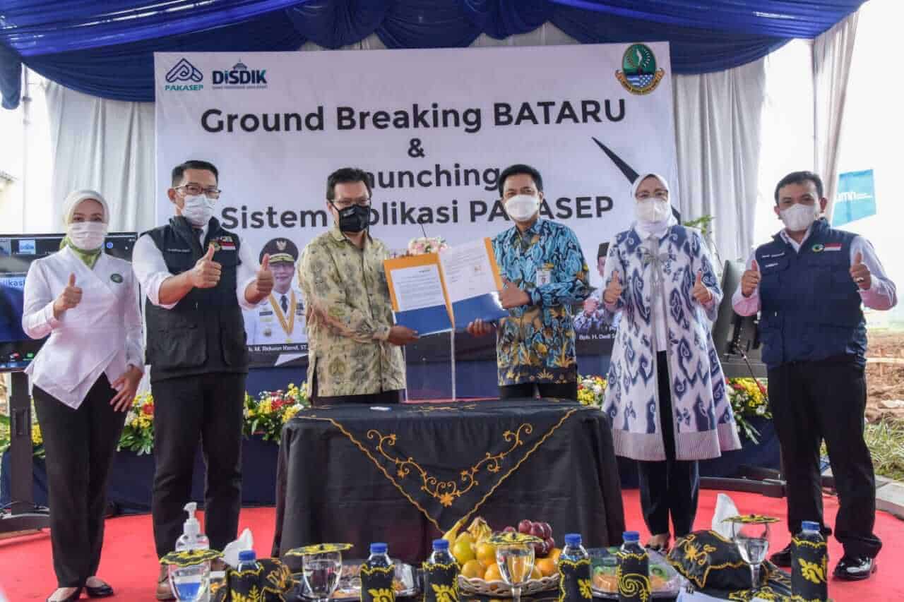 Launching program BATARU bersama kadisdik provinsi jabar, gubernur jabar dan bupati purwakarta